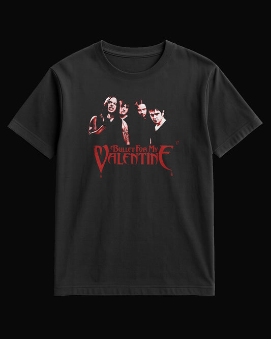 Bullet For My Valentine Grup Logo Siyah Tişört