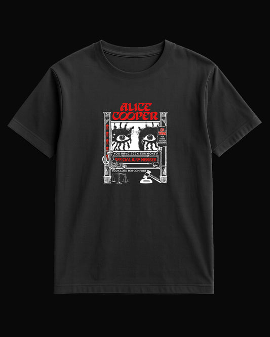 Alice Cooper Too Close For Comfort-2 Siyah Tişört