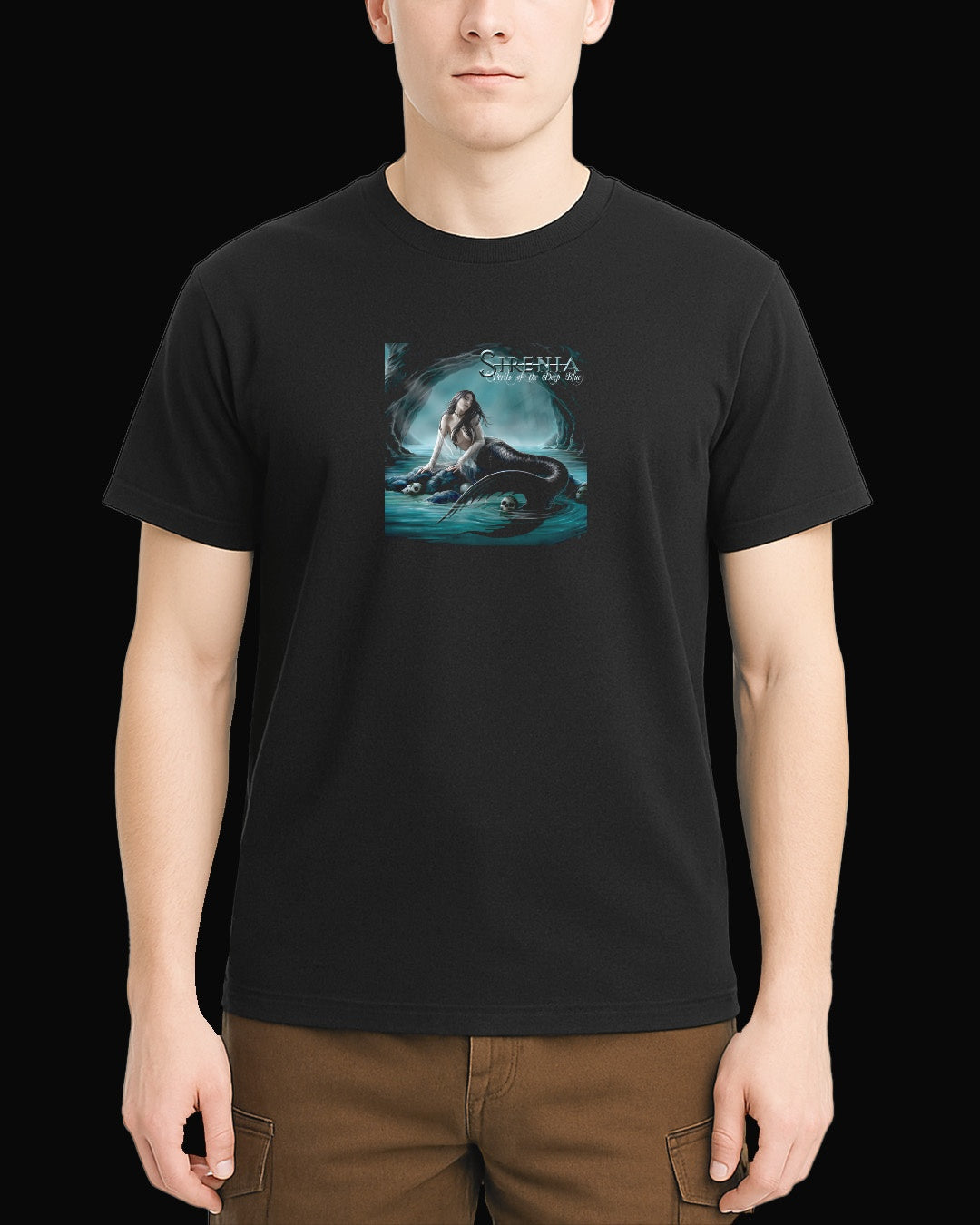 Sirenia Perils Of The Deep Blue Siyah Tişört