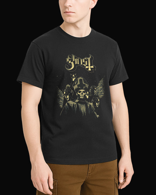 Ghost Pope and Vamp's Siyah Tişört