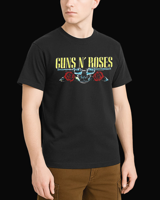 Guns N' Roses Gun and Rose Siyah Tişört
