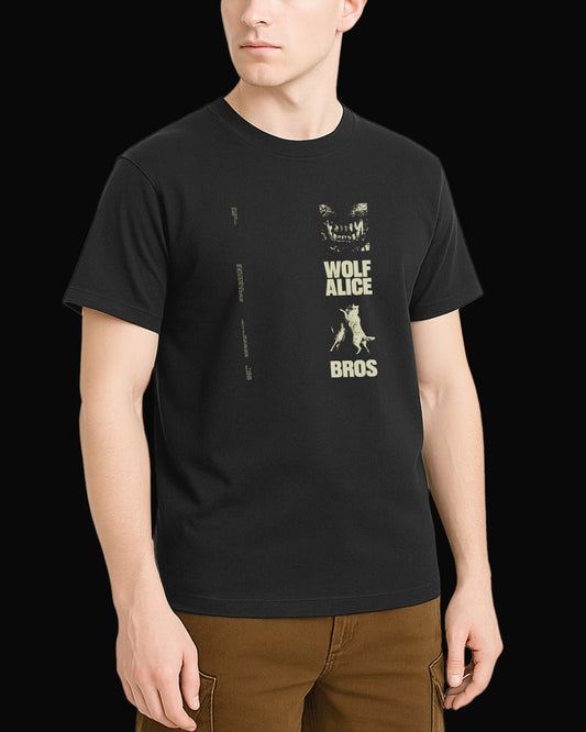 Wolf Alice BROS Siyah Tişört