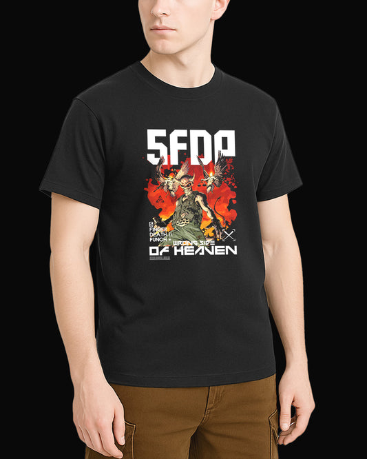 Five Finger Death Punch Wrong Side of Heaven Siyah Tişört