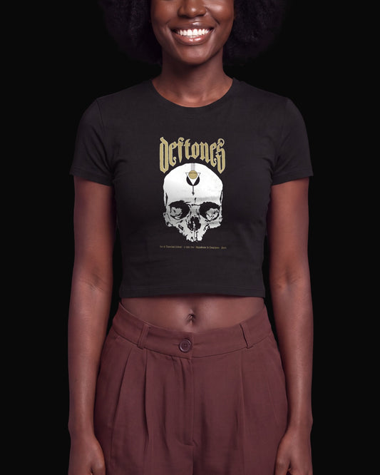 Deftones Triangles and Prayers Siyah Baby Tee Tişört