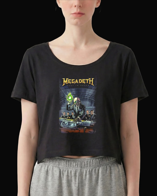 Megadeth Rust In Peace-3 Siyah Kadın Tişört