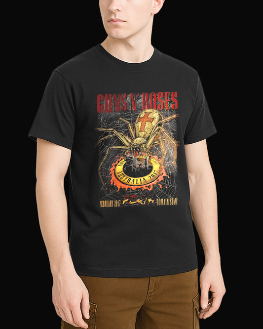 Guns N' Roses Spider Bullet Siyah Tişört