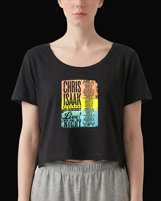 Chris Isaak US TOUR Siyah Kadın Tişört