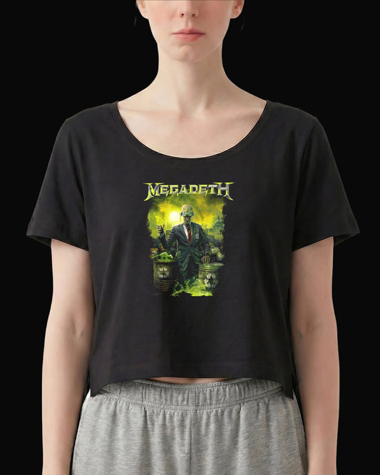 Megadeth Waste Profit Siyah Kadın Tişört