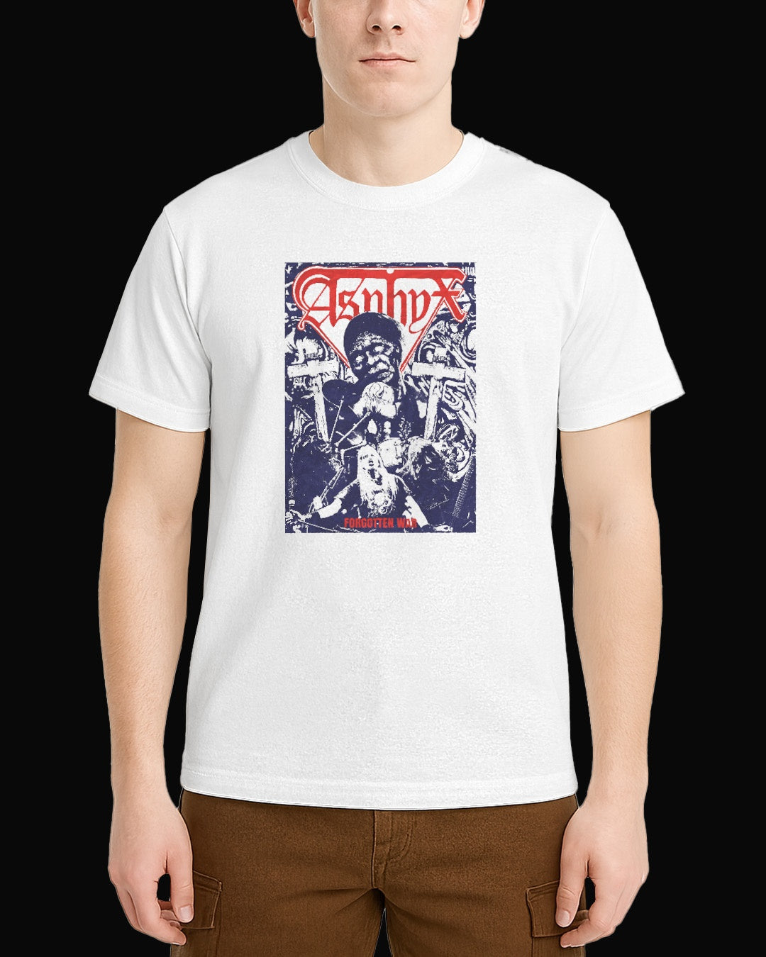 Asphyx Last One On Earth (Reissue) White T-Shirt