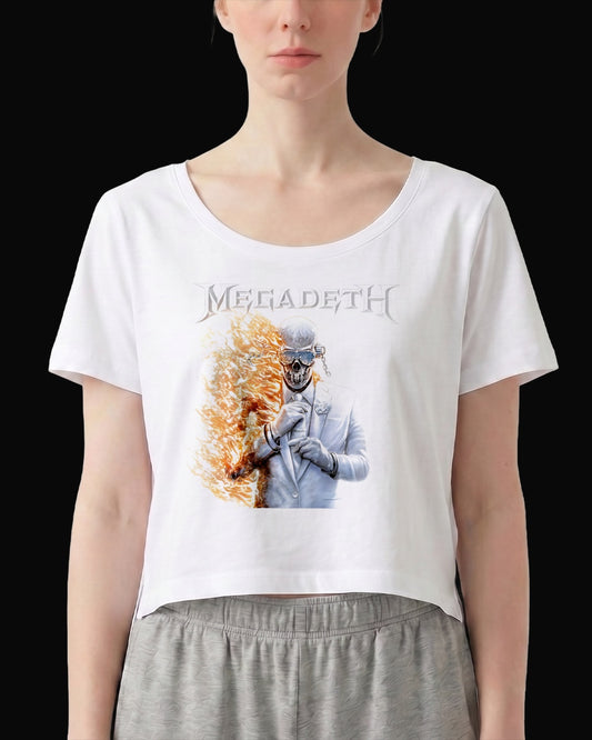 Megadeth 2026 ALBUM Beyaz Kadın Tişört