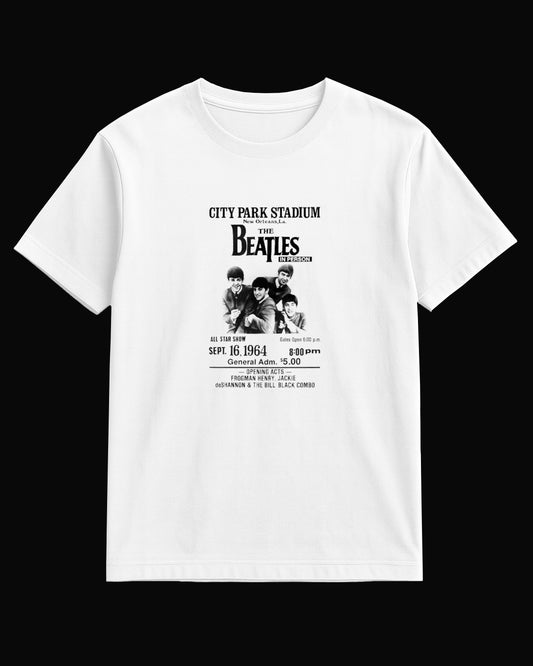 The Beatles New Orleans Concert Beyaz Tişört