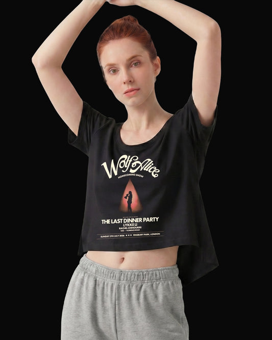 Wolf Alice The Last Dinner Party Siyah Kadın Tişört