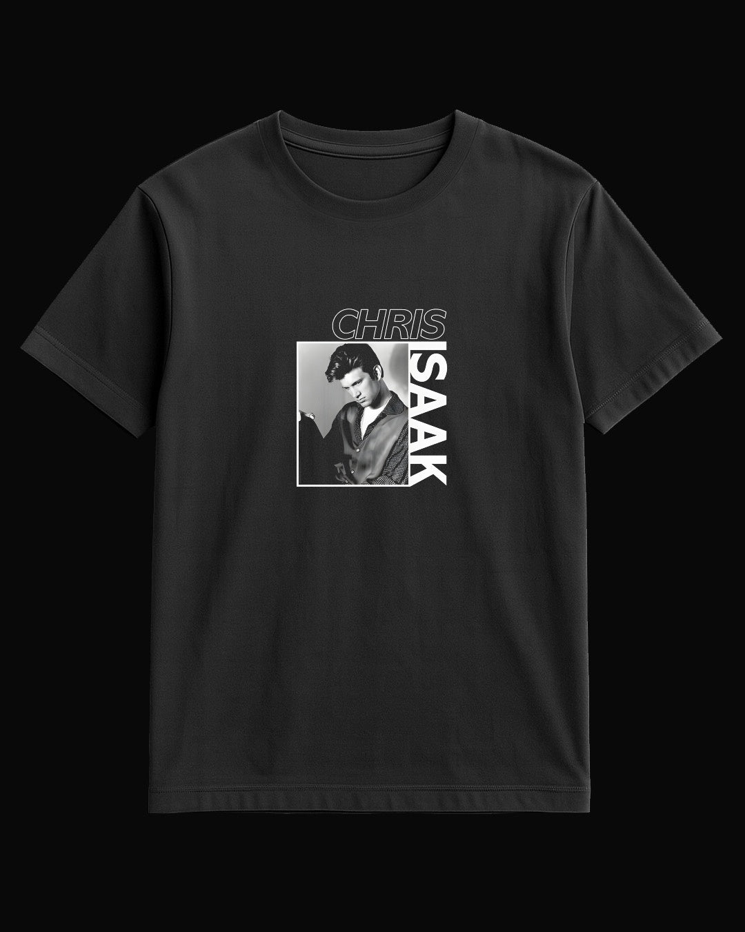 Chris Isaak Portrait Black T-Shirt