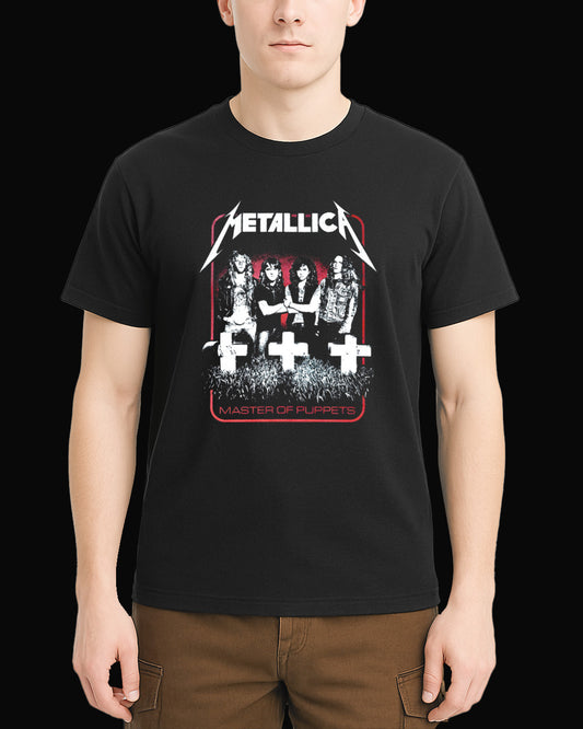 Metallica Master Of Puppets Siyah Tişört