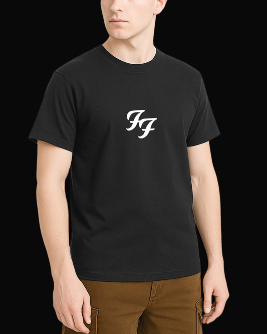 Foo Fighters F.F. Grup Logo Siyah Tişört V3