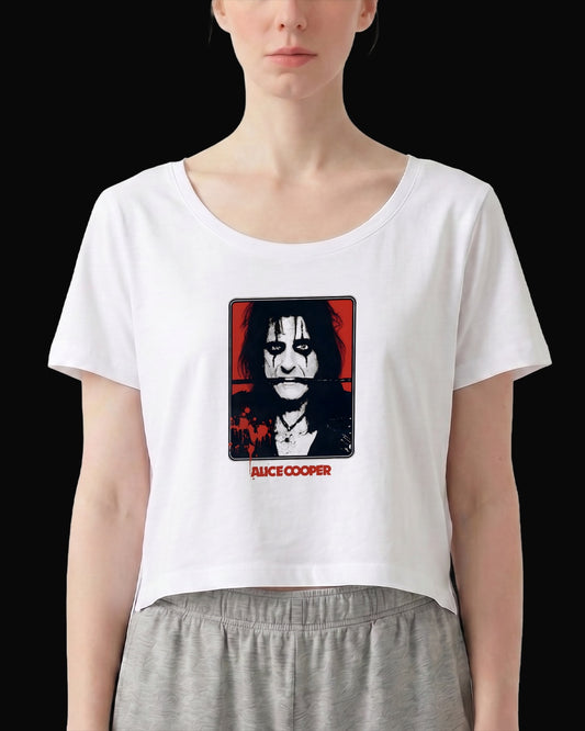 Alice Cooper The Belt Beyaz Kadın Tişört