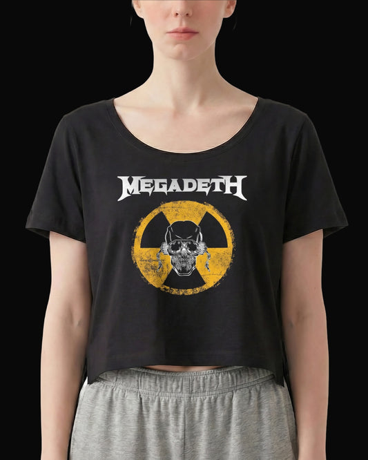 Megadeth NUKE ALERT! Siyah Kadın Tişört