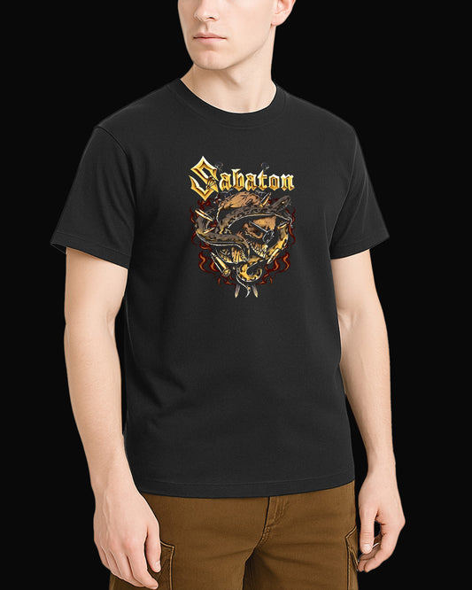 Sabaton carolus Siyah Tişört