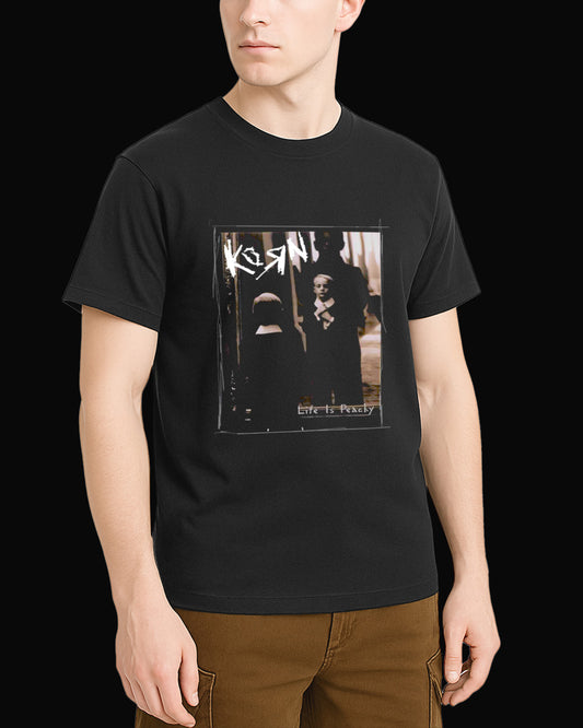 Korn Life Is Peachy Siyah Tişört