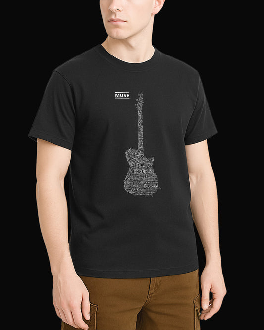 Muse The Guitar Siyah Tişört