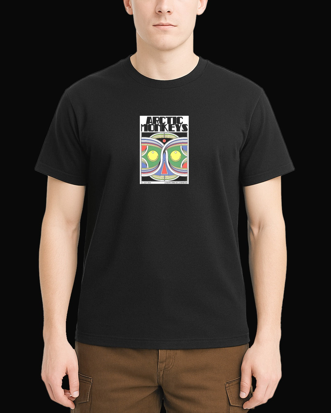 Arctic Monkeys Colorful Monkey Siyah Tişört