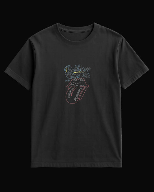 The Rolling Stones The Tongue Siyah Tişört V3
