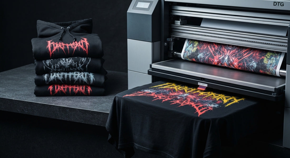 DTG Baskı Nedir: Rock ve Metal Ruhunu Taşıyan Tekstiller İçin İdeal Çözüm