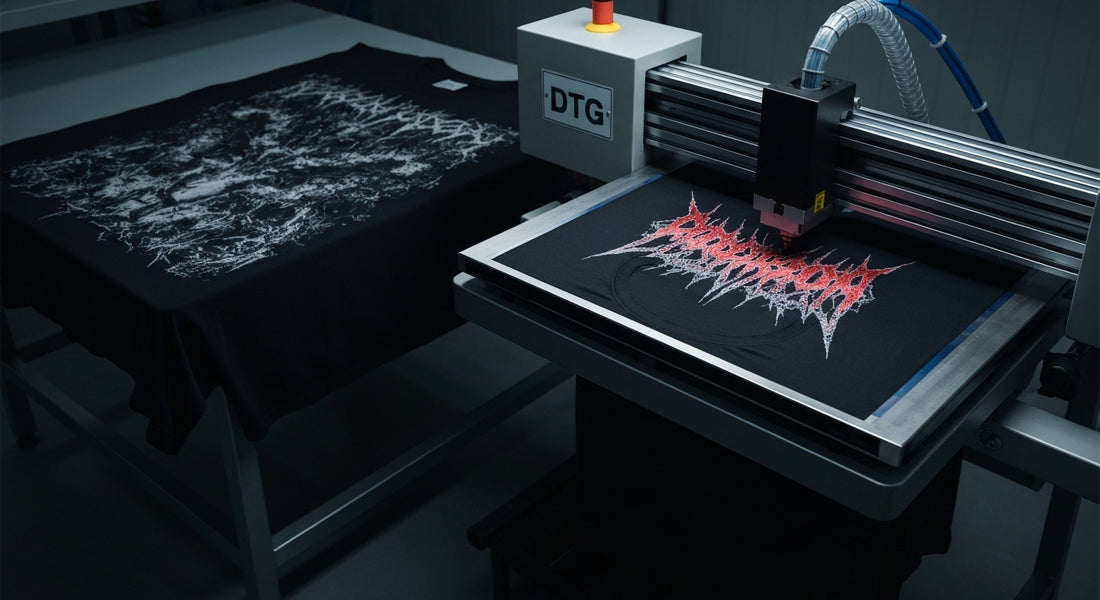 DTG Baskı Nasıl Yapılır: Rock ve Metal Merch İçin Dijital Devrim