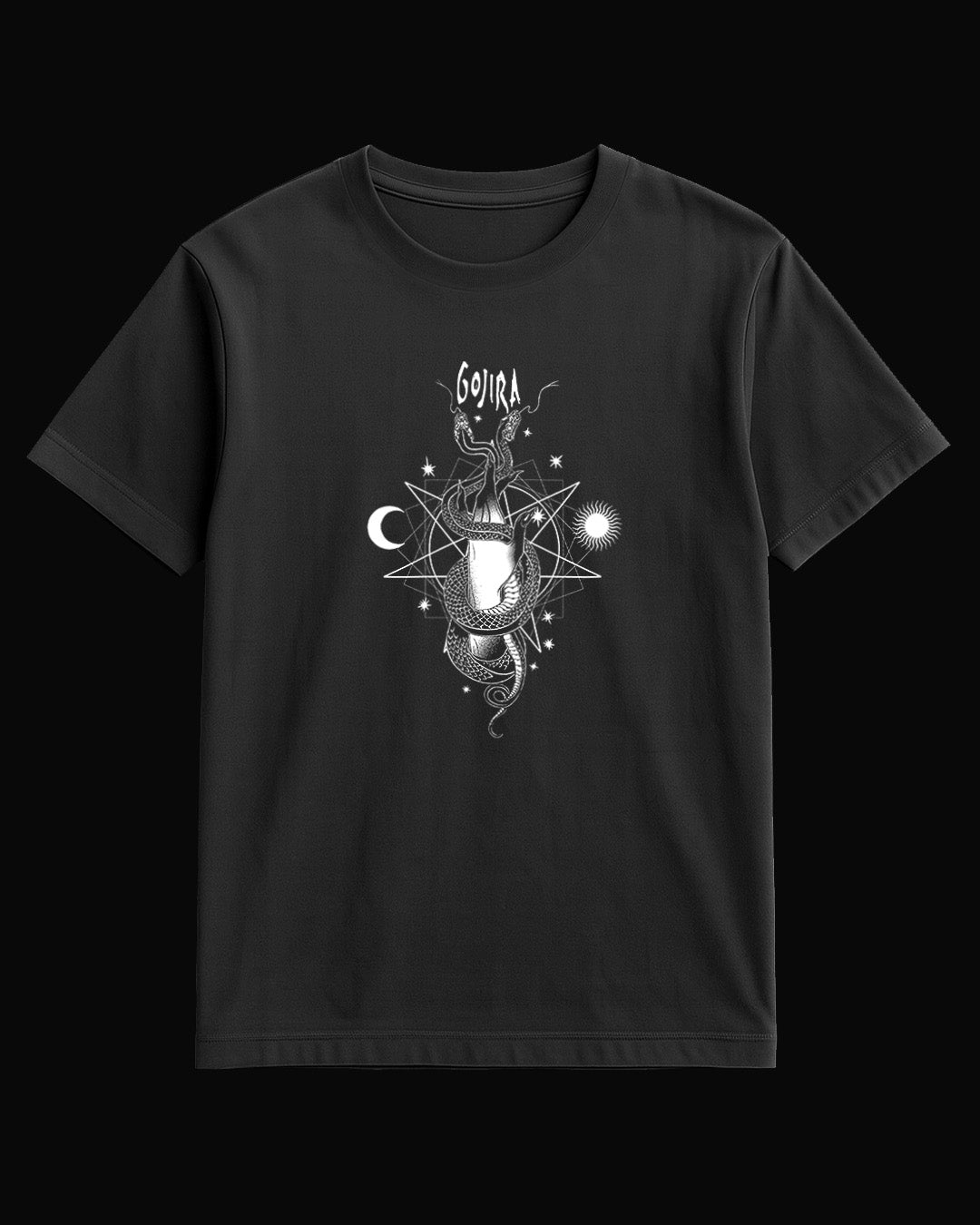 Gojira Lunar Phase Siyah Tişört