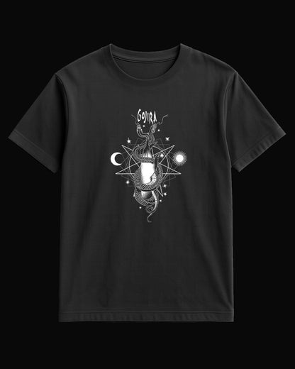 Gojira Lunar Phase Siyah Tişört