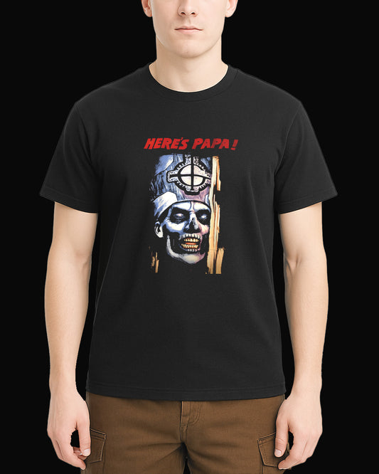 Ghost HERE'S PAPA! Siyah Tişört