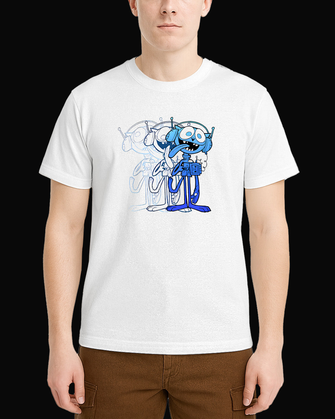 Gorillaz Earhead Beyaz Tişört