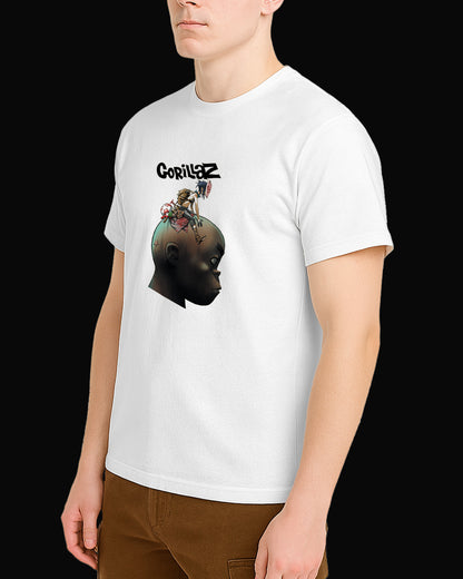 Gorillaz Around The Hobbs Beyaz Tişört