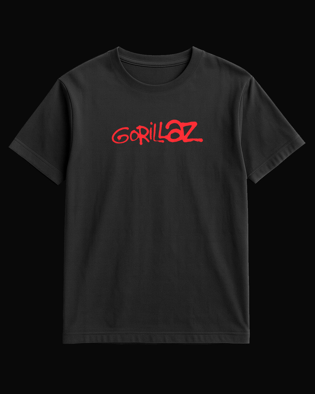 Gorillaz Grup Logo-2 Siyah Tişört