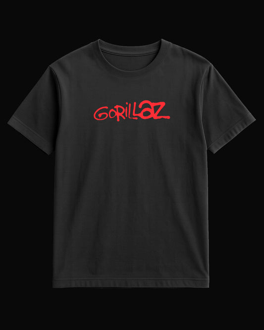 Gorillaz Grup Logo-2 Siyah Tişört