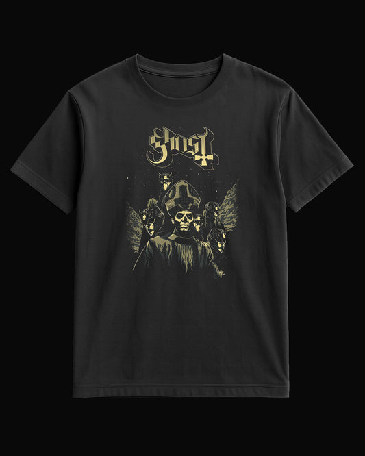 Ghost Pope and Vamp's Siyah Tişört