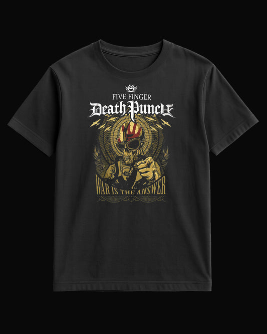 Five Finger Death Punch War Is The Answer Siyah Tişört