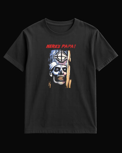 Ghost HERE'S PAPA! Siyah Tişört