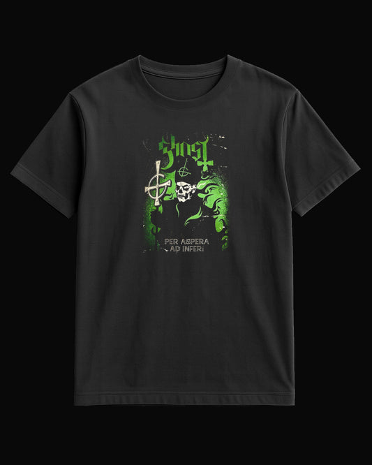 Ghost Per Aspera Ad Inferi Siyah Tişört