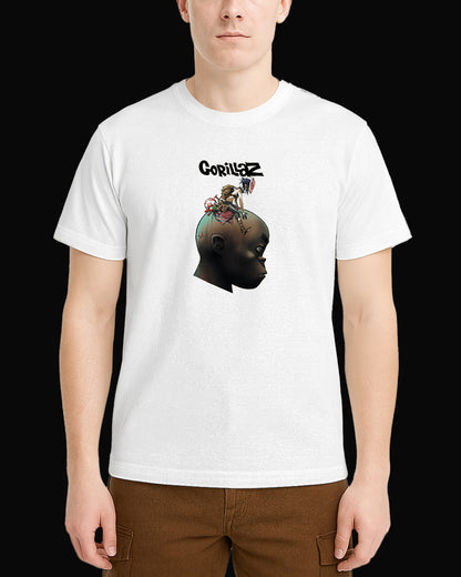 Gorillaz Around The Hobbs Beyaz Tişört