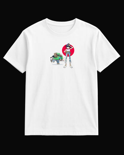 Gorillaz Hobbs & Others Beyaz Tişört