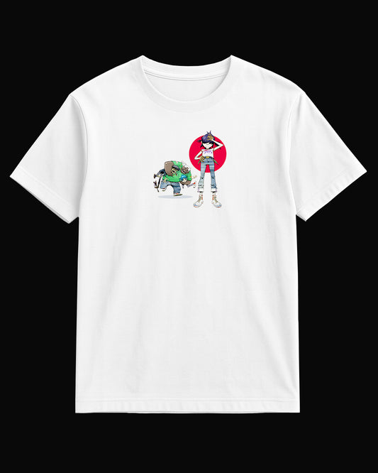 Gorillaz Hobbs & Others Beyaz Tişört