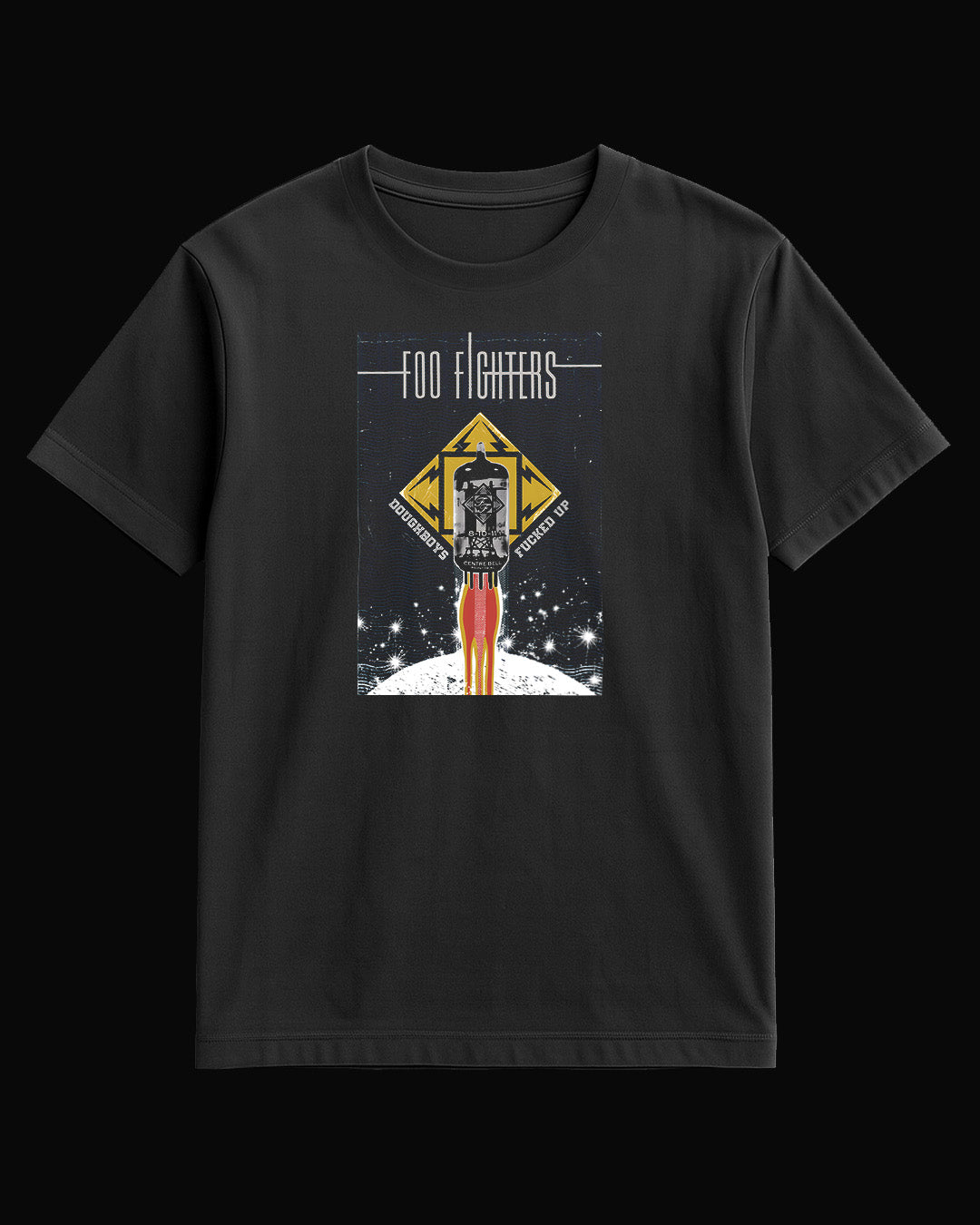 Foo Fighters Doughboys Fucked Up Black T-Shirt
