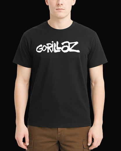 Gorillaz Grup Logo Siyah Tişört