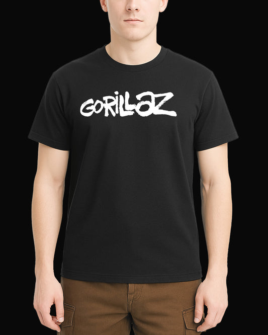 Gorillaz Grup Logo Siyah Tişört