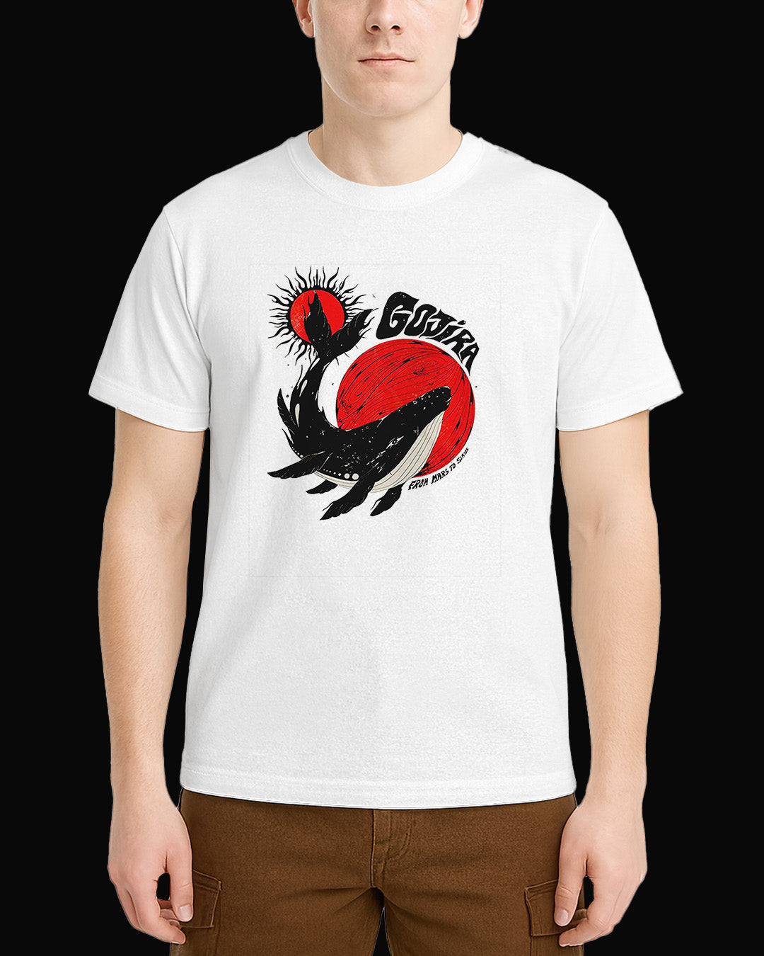 Gojira From Mars White T-Shirt