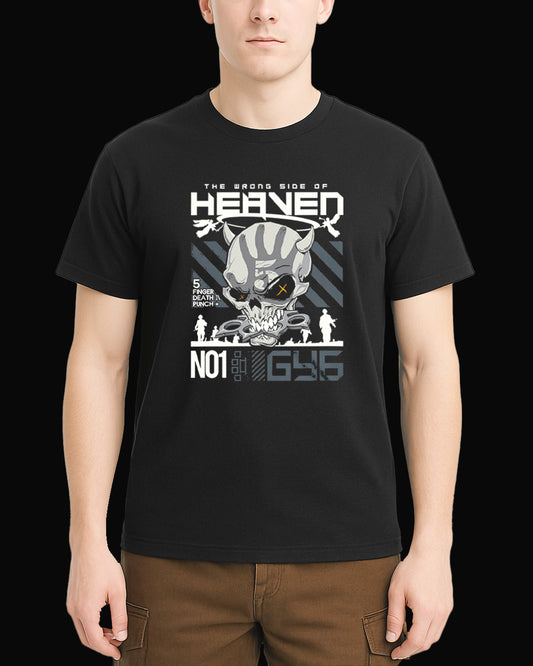 Five Finger Death Punch The Wrong Side of Heaven-2 Siyah Tişört