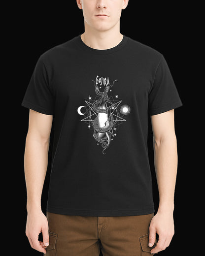 Gojira Lunar Phase Siyah Tişört