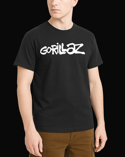 Gorillaz Grup Logo Siyah Tişört