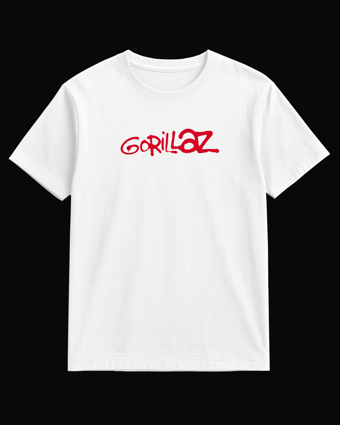 Gorillaz Grup Logo Beyaz Tişört